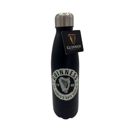 Guinness St. James Gate Black Metal Water Bottle