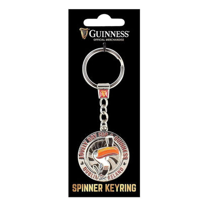 Guinness Toucan Rotating Spinner Keyring