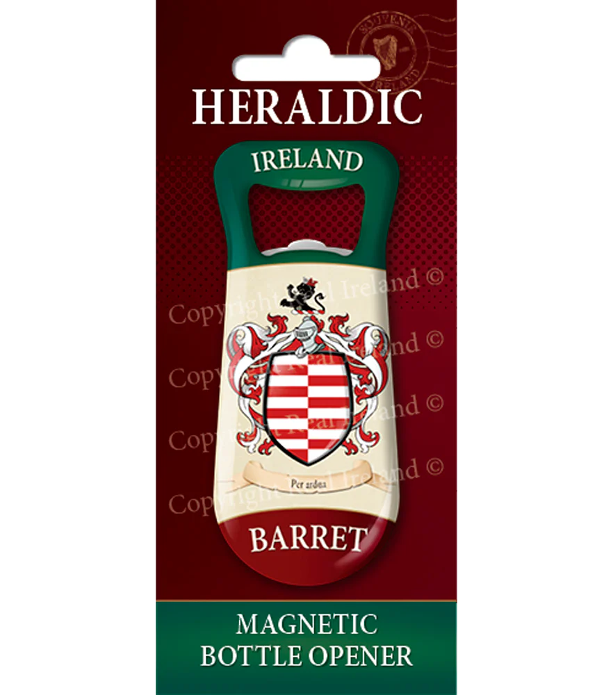 Barret Heraldic Fridge Magnet Bottle Opener