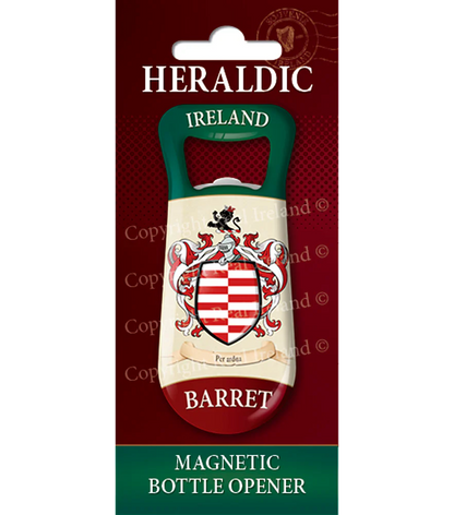 Barret Heraldic Fridge Magnet Bottle Opener