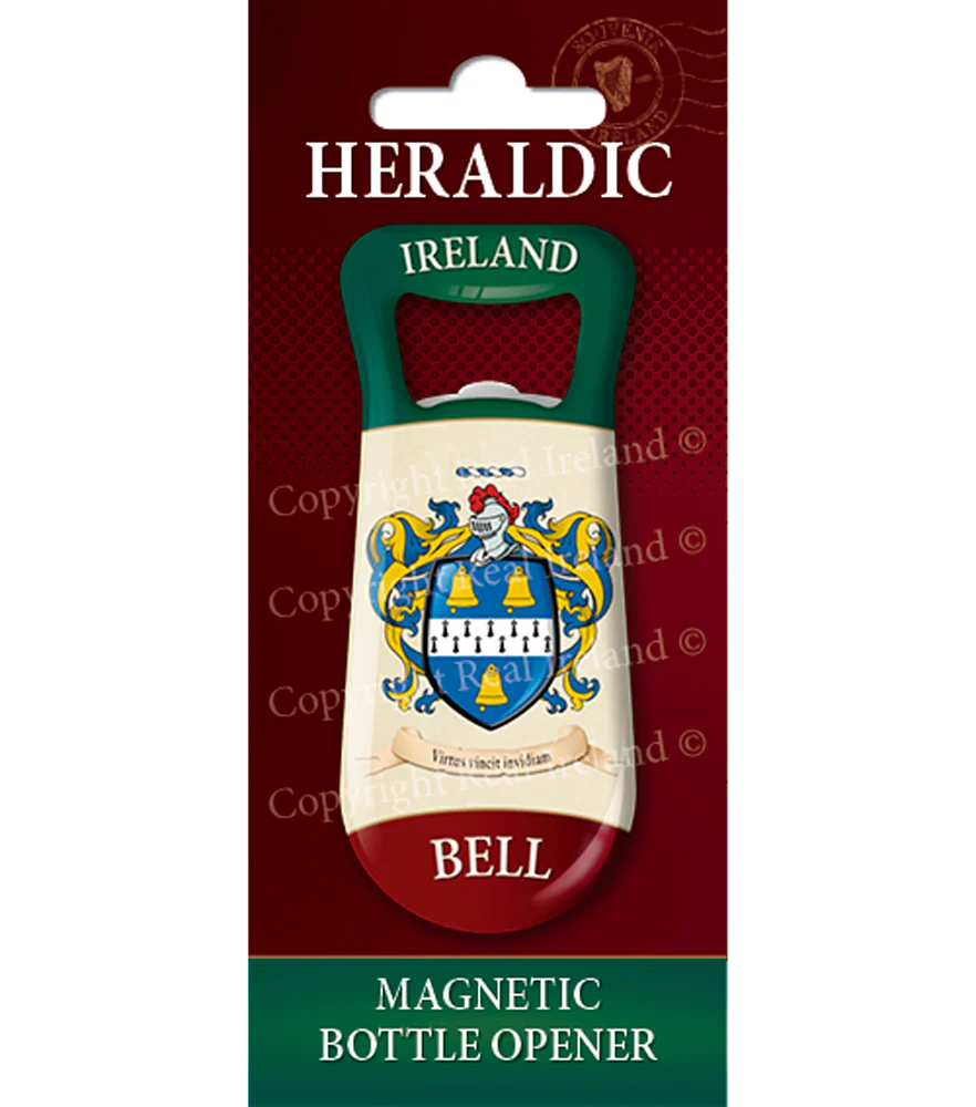 Bell Heraldic Fridge Magnet Bottle Opener