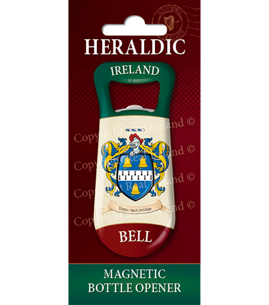 Bell Heraldic Fridge Magnet Bottle Opener