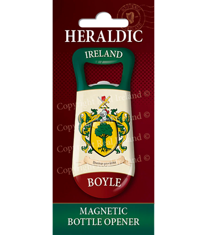 Boyle Heraldic Fridge Magnet Bottle Opener