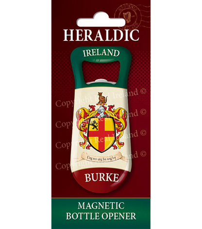 Burke Heraldic Fridge Magnet Bottle Opener