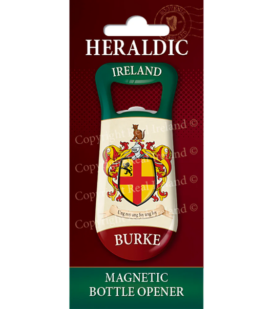 Burke Heraldic Fridge Magnet Bottle Opener