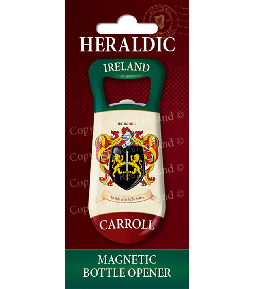 Carrol Heraldic Fridge Magnet Bottle Opener