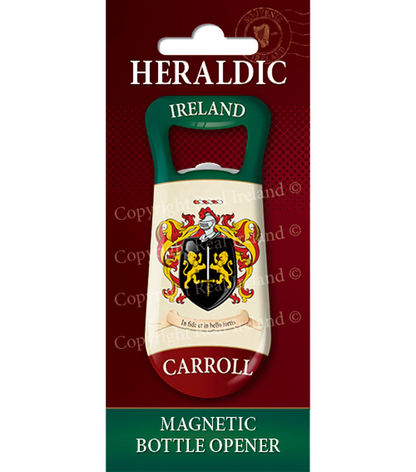 Carrol Heraldic Fridge Magnet Bottle Opener