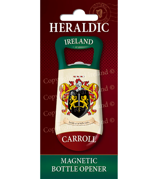Carrol Heraldic Fridge Magnet Bottle Opener