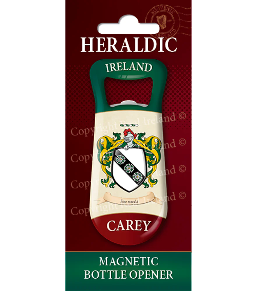 Carey Heraldic Fridge Magnet Bottle Opener