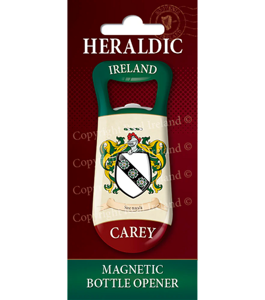 Carey Heraldic Fridge Magnet Bottle Opener