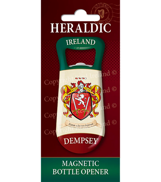 Dempsey Heraldic Fridge Magnet Bottle Opener