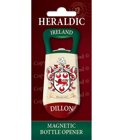 Dillon Heraldic Fridge Magnet Bottle Opener