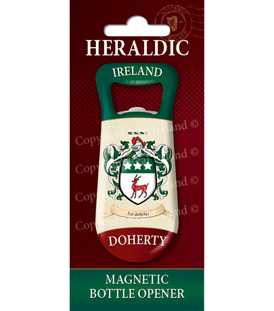 Doherty Heraldic Fridge Magnet Bottle Opener