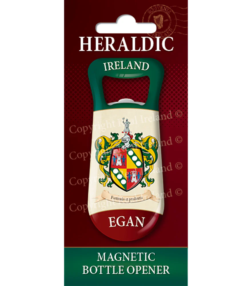 Egan Heraldic Fridge Magnet Bottle Opener