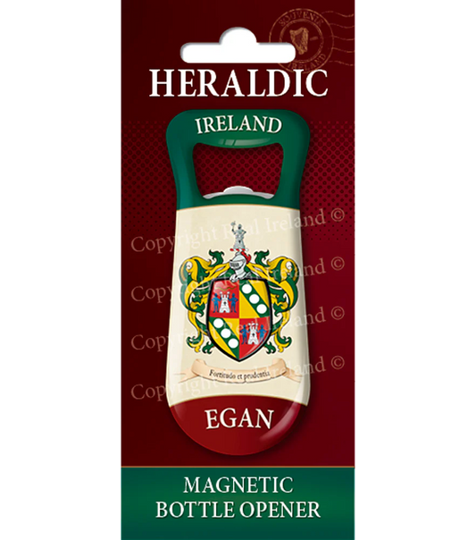 Egan Heraldic Fridge Magnet Bottle Opener