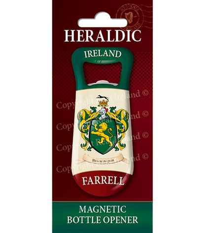 Farrel Heraldic Fridge Magnet Bottle Opener