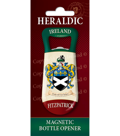 Fitzpatrick Heraldic Fridge Magnet Bottle Opener