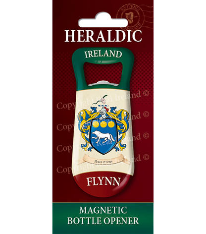 Flynn Heraldic Fridge Magnet Bottle Opener