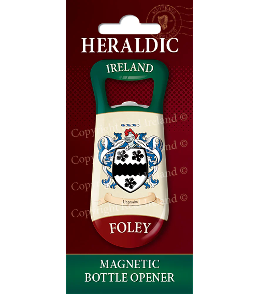 Foley Heraldic Fridge Magnet Bottle Opener