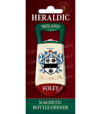 Foley Heraldic Fridge Magnet Bottle Opener