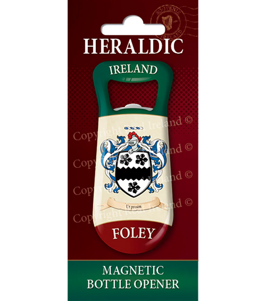Foley Heraldic Fridge Magnet Bottle Opener