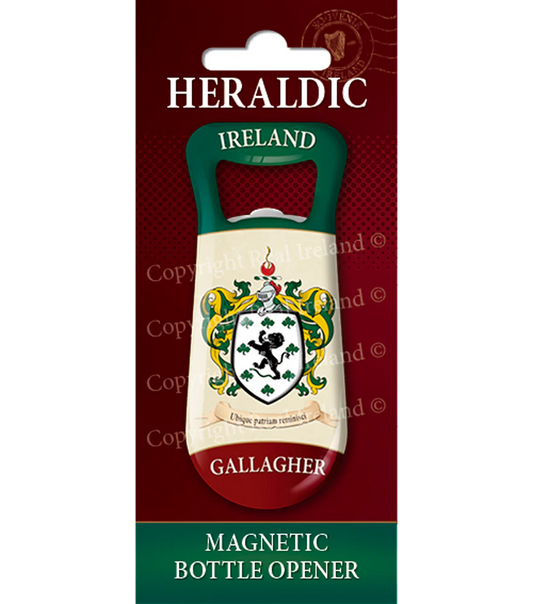 Gallagher Heraldic Fridge Magnet Bottle Opener