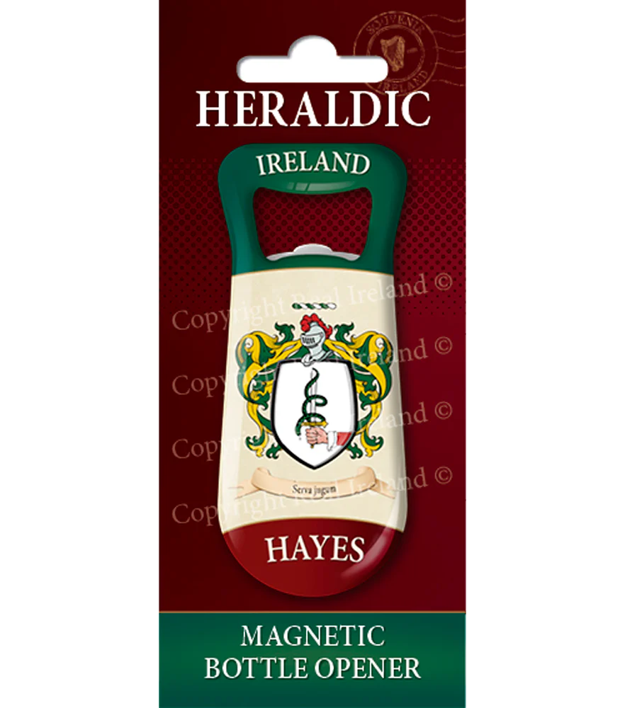 Hayes Heraldic Fridge Magnet Bottle Opener