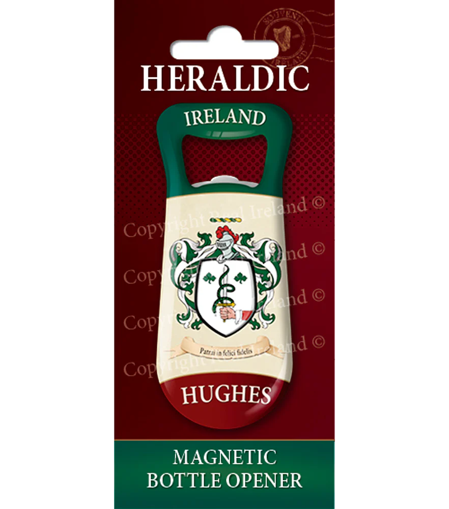 Hughes Heraldic Fridge Magnet Bottle Opener