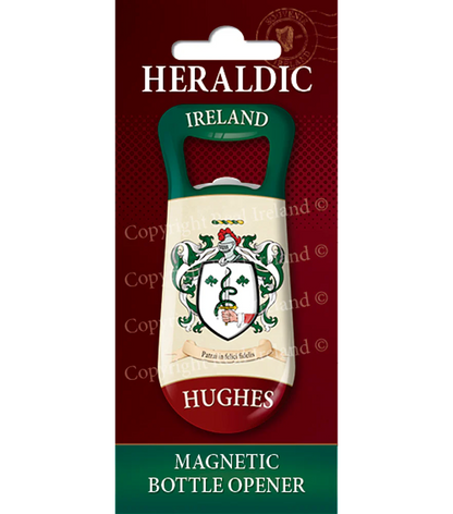 Hughes Heraldic Fridge Magnet Bottle Opener