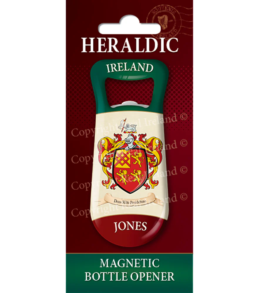 Jones Heraldic Fridge Magnet Bottle Opener