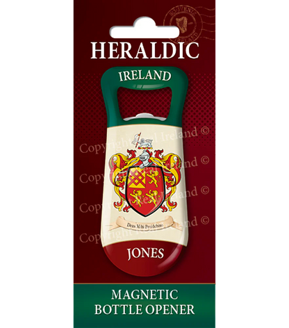 Jones Heraldic Fridge Magnet Bottle Opener