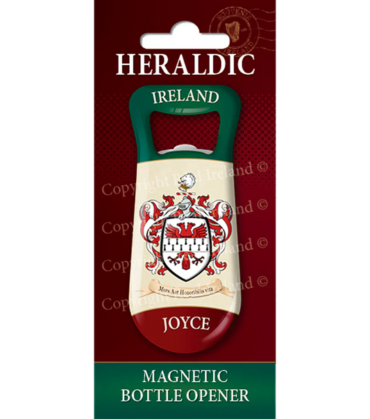 Joyce Heraldic Fridge Magnet Bottle Opener