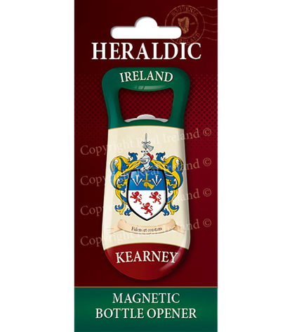 Kearney Heraldic Fridge Magnet Bottle Opener