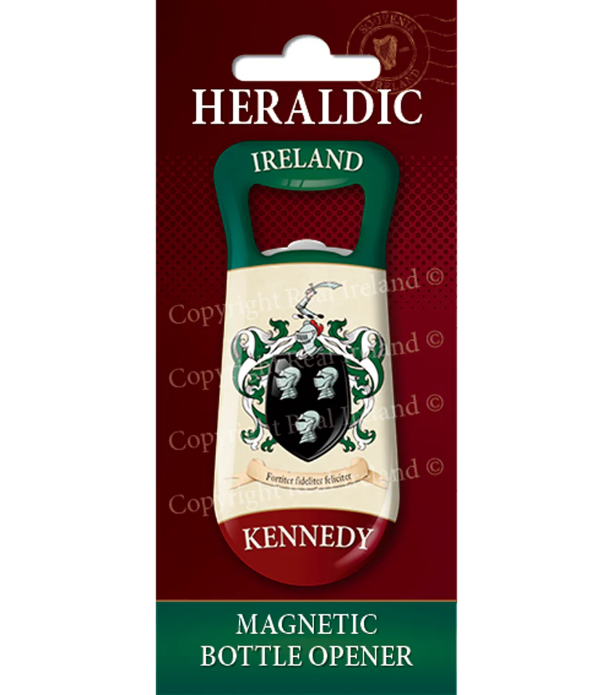 Kennedy Heraldic Fridge Magnet Bottle Opener
