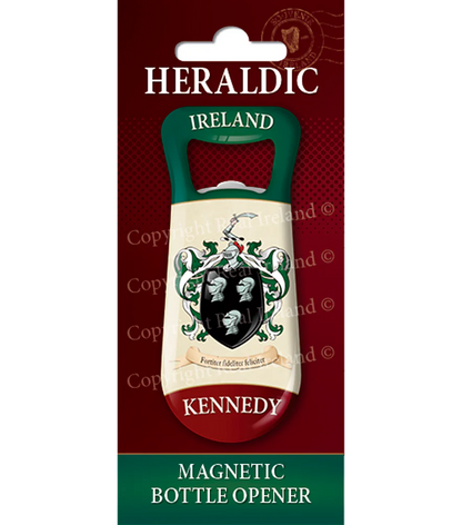 Kennedy Heraldic Fridge Magnet Bottle Opener