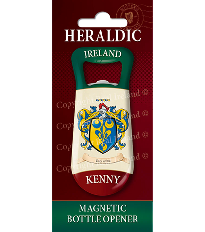 Kenny Heraldic Fridge Magnet Bottle Opener