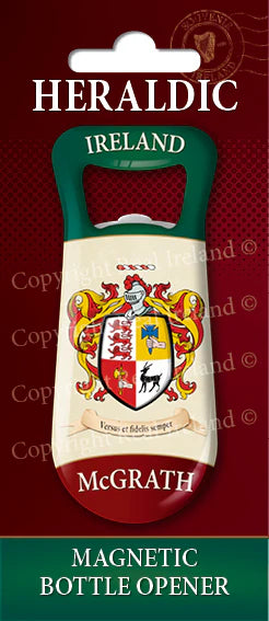 McGrath Heraldic Fridge Magnet Bottle Opener