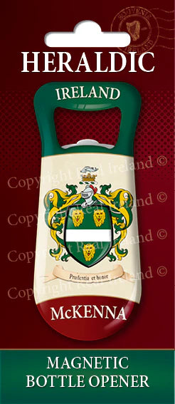 McKenna Heraldic Fridge Magnet Bottle Opener