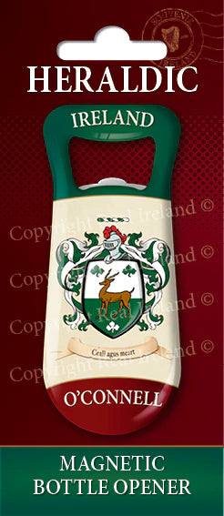 O' Connell Heraldic Fridge Magnet Bottle Opener