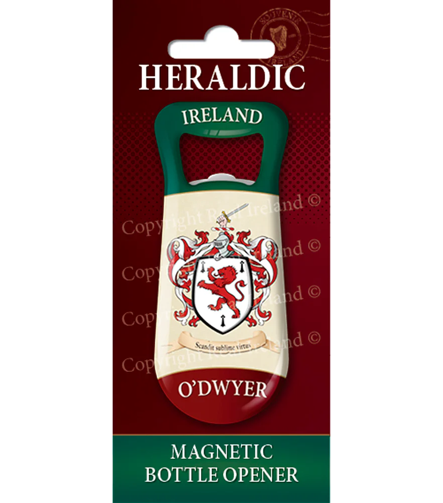 O' Dwyer Heraldic Fridge Magnet Bottle Opener