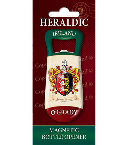 O' Grady Heraldic Fridge Magnet Bottle Opener
