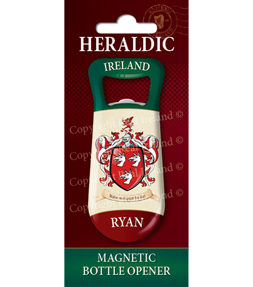 Ryan Heraldic Fridge Magnet Bottle Opener