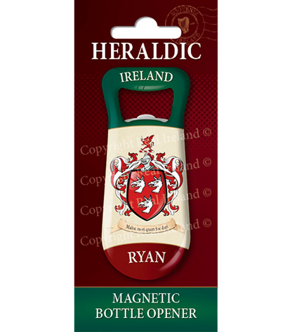 Ryan Heraldic Fridge Magnet Bottle Opener