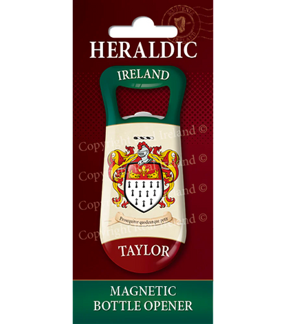Taylor Heraldic Fridge Magnet Bottle Opener