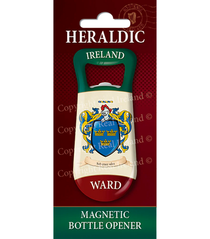 Ward Heraldic Fridge Magnet Bottle Opener