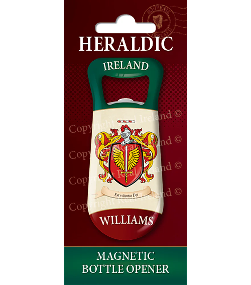 Williams Heraldic Fridge Magnet Bottle Opener