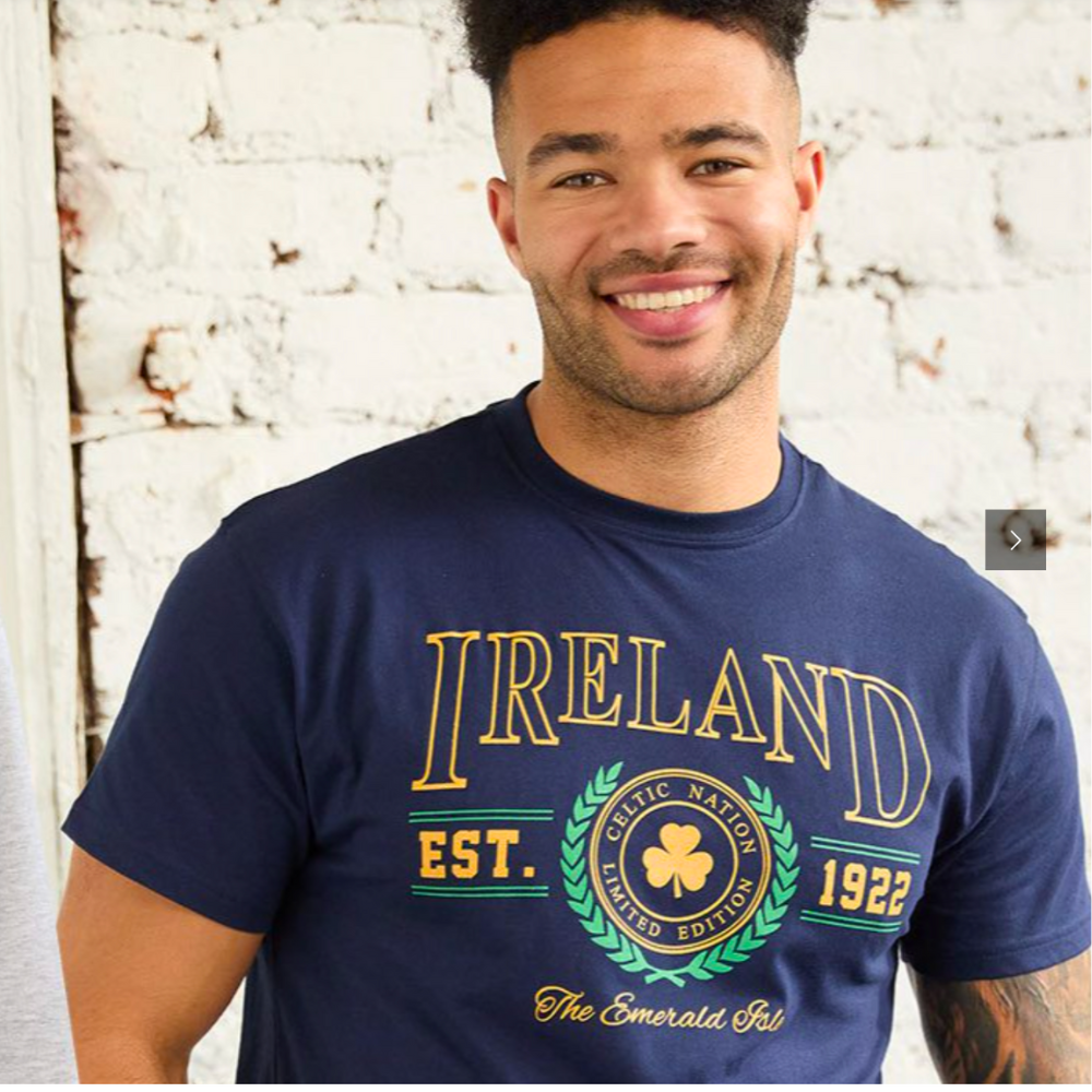 Ireland Emerald Isle Men's Navy T-Shirt