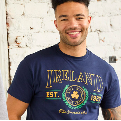 Ireland Emerald Isle Men's Navy T-Shirt
