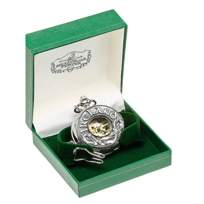 Pocket Watch With Ireland Design by Mullingar Pewter