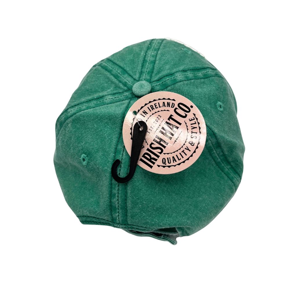 Ireland Green Embroidered Unisex Cap with Shamrock